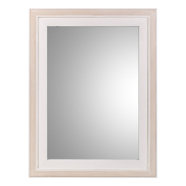 Brambly Cottage McBain Wood Flat Wall Mirror Wayfair.co.uk